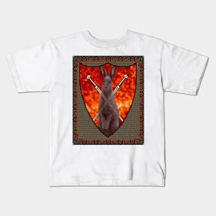 Flaming Bunny Kids T-Shirt